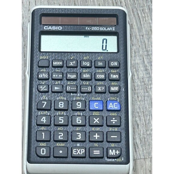 Casio FX-260Solar II Scientific Calculator 5" x 0.6" x 2.9" Black - Picture 1 of 9